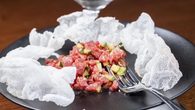 Hello tartare: the Asian-influenced beef tartare is original and confident.