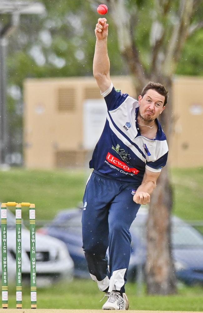 Laidley and Hornets fast bowler Michael Topp. Picture: Cordell Richardson