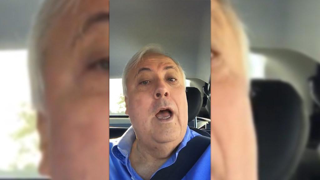 Clive Palmer posts sarcastic 'farewell' video to Cory Bernardi on Twitter