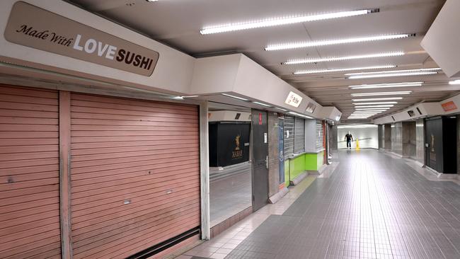 SYDNEY, AUSTRALIA - NewsWire Photos SEPTEMBER 16, 2021:, Empty scenes and the effects on food courts and retails outlets amidst Sydney's Covid-19 lockdown ., Picture: NCA NewsWire / Jeremy Piper