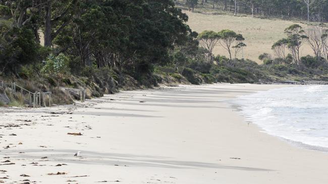 The beach at Verona Sands looking down Ninepin Point Reserve.