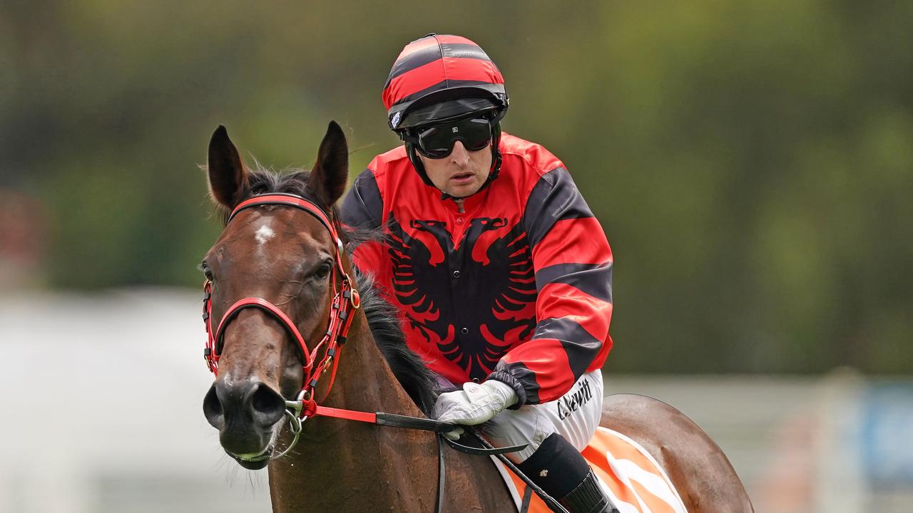 Miss Albania ridden by Craig Newitt returns to the mounting yard after winning the Iris O'Farrell Handicap at Caulfield Racecourse on January 02, 2021 in Caulfield, Australia. (Scott Barbour/Racing Photos)