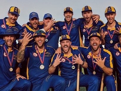 Pascoe Vale Central celebrates its NWMCA premiership.