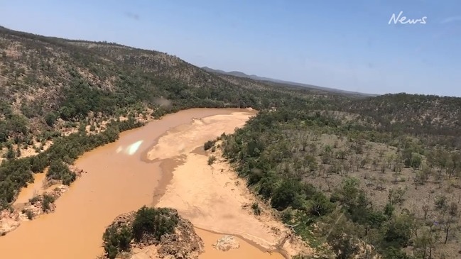 Flight into Hells Gates Dam site in 2020