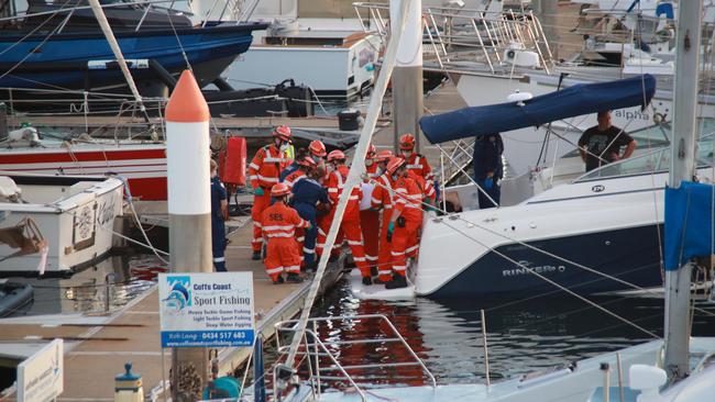 The SES arrived and an extrication plan was devised. Photo by Frank Redward