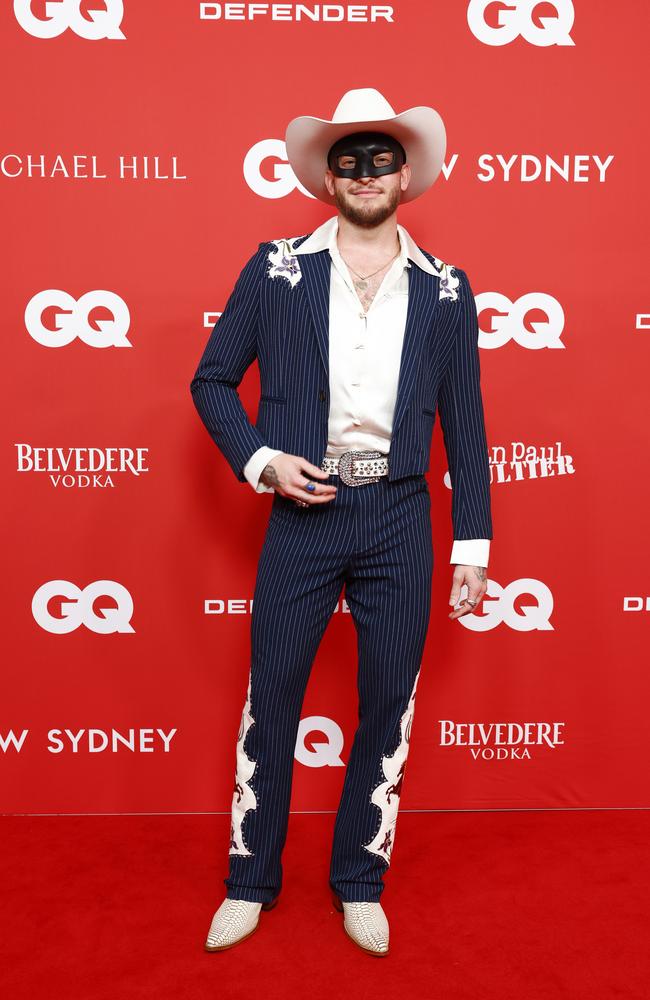 Orville Peck on the red carpet for the GQ Men of the Year Awards. Picture: Jonathan Ng