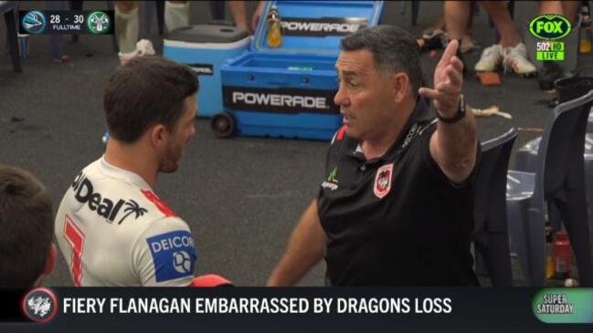 Flanagan's heated exchange with Ben Hunt