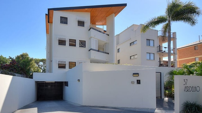 The apartment building at 37 Brittania Ave Broadbeach which the Gold Coast City Council claims is illegally used as an Air BnB.