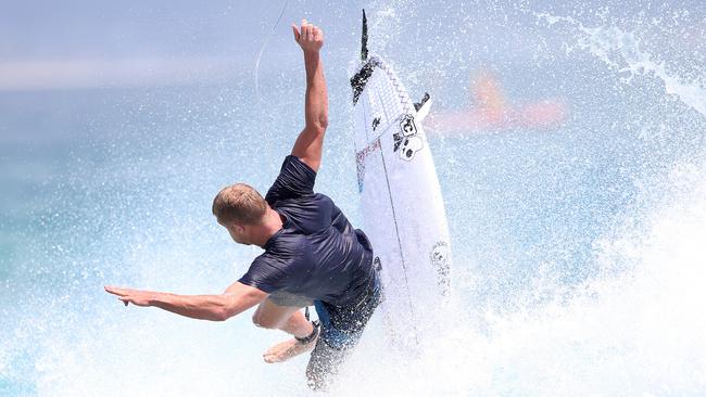 Mick Fanning in action. Picture: Adam Head