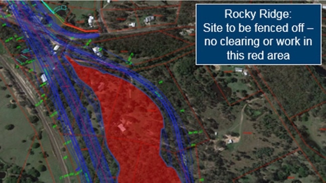 Rocky Ridge, Gympie Pyramid, map Bruce Highway Gympie bypass