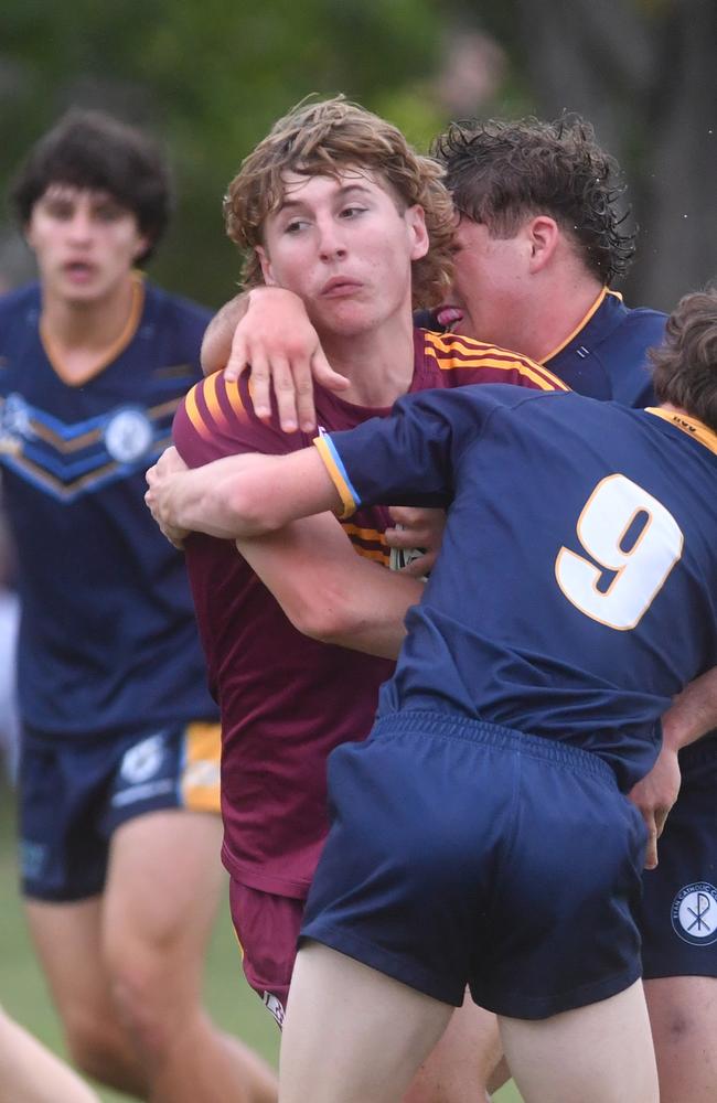 Round 4 of the Townsville Blackhawks Schoolboy Trophy. Ryan Catholic College against Southern Cross Catholic College at Ryan Catholic College. Picture: Evan Morgan