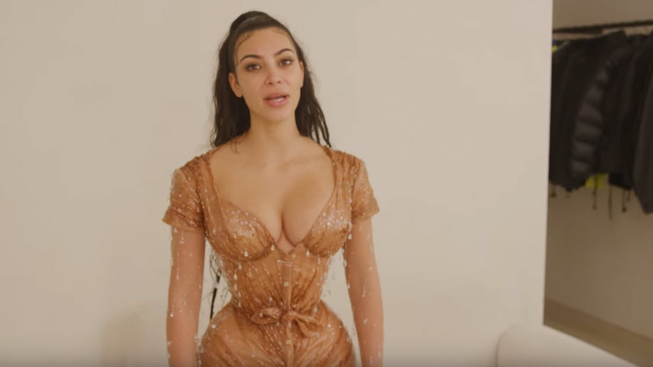 Dress on — now for hair and make-up.