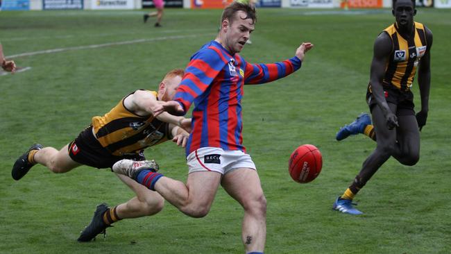 Borough forward Blake Pearson takes a snap. Pic: Mozzed Video and Photography