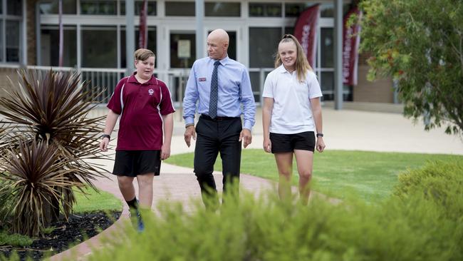 John Pirie Secondary School Principal Roger Nottage says welcoming younger students to the school has changed it for the better. Picture:supplied