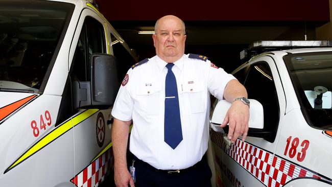Tamworth Ambulance Inspector Ray Tait is concerned about the safety of his officers when it comes to dealing with ice users. Picture: Peter Lorimer.