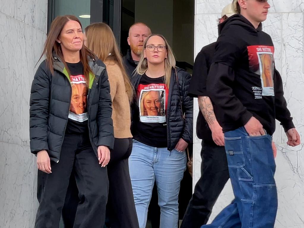 Friends and family of Hannah McGuire at Ballarat Magistrates Court. Picture: Supplied