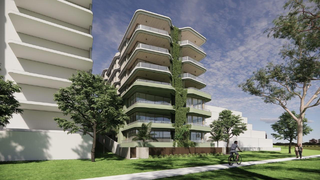 Artist impression of a unit building planned for a site on Coolangatta's Dixon Street. Picture: Supplied