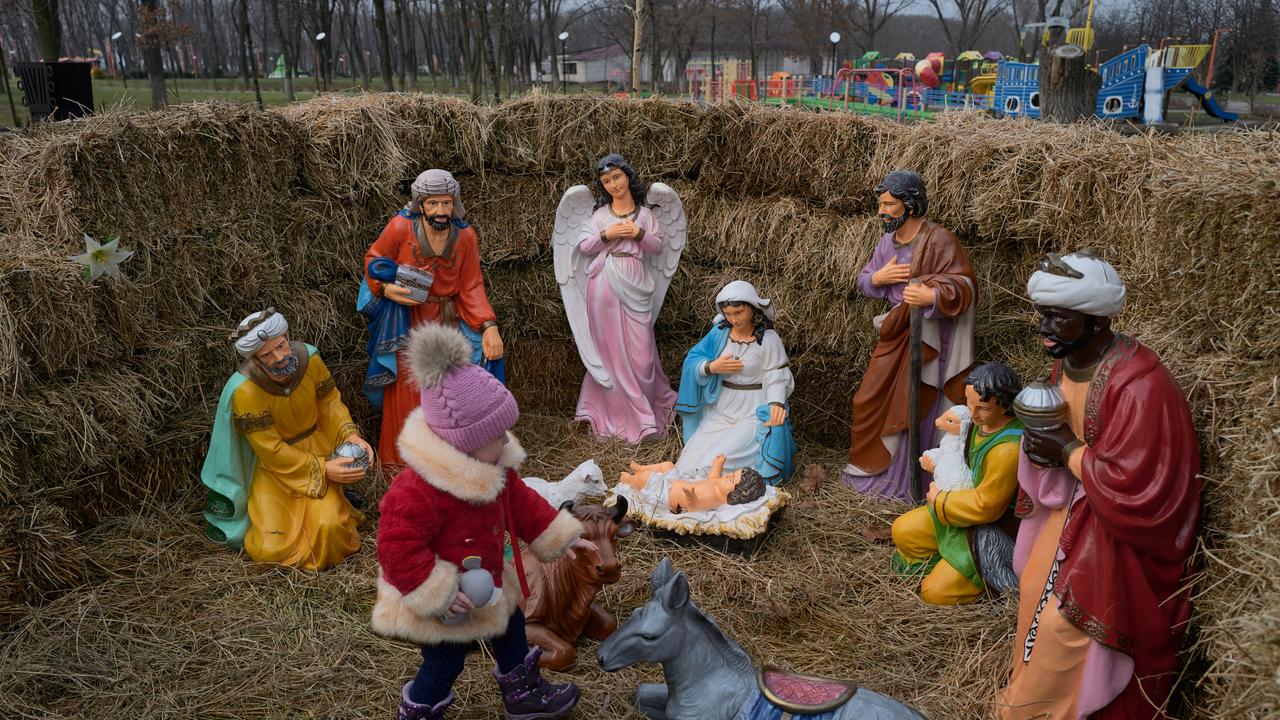 Meanwhile, defiant Ukrainians celebrated Christmas on December 25, against Russian orders that it be celebrated on January 7 as it is in the Russian Orthodox Church. Picture: Pierre Crom/Getty Images