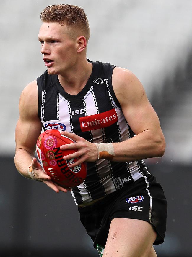 Adam Treloar in action for Collingwood. Picture: Michael Klein