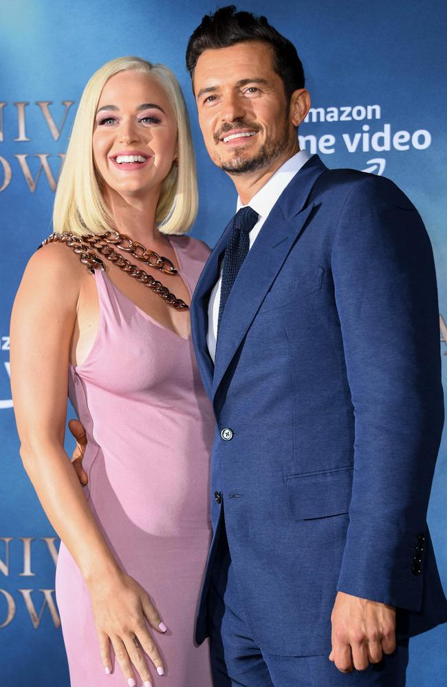 Katy Perry and Orlando Bloom are expecting their first child together – a baby girl. Picture: AFP