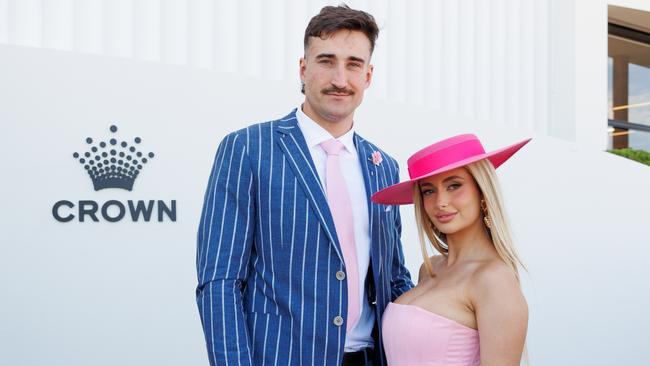 Ivan Soldo‘s partner Chelsea Becirevic said she felt ‘like Barbie’ at Flemington. Picture: Supplied