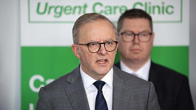 Mr Albanese accused Peter Dutton of politicising border security. Picture: NCA NewsWire/ Adam Yip