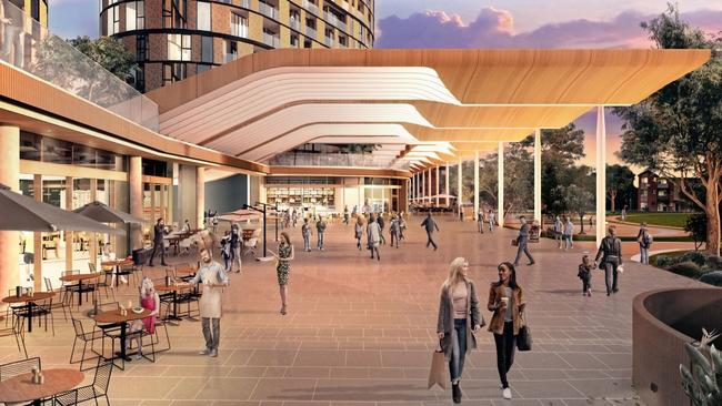 Artist impression of what the new shopping centre could look like.