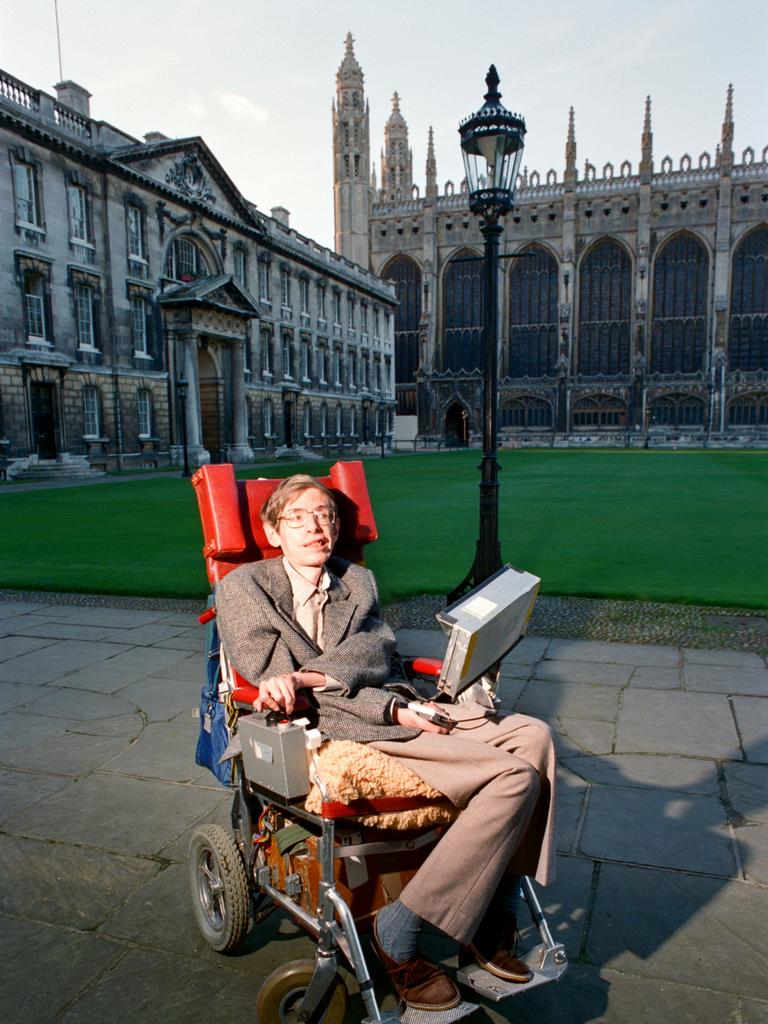 Dr Stephen Hawking Physics professor and author at Cambridge University. 1st September 1988. Picture: Getty Images