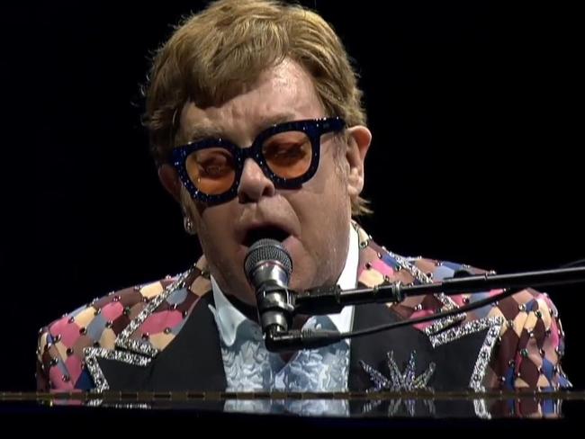 Singer-songwriter Elton John dedicated a song to Warne’s kids.