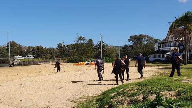 Police search Terrigal lagoon for clues in Devora Howard's death. Picture: Fiona Killman