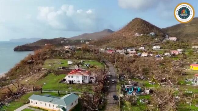 ‘We Will Rebuild’: Aerial View of Carriacou Shows Hurricane Beryl’s ...