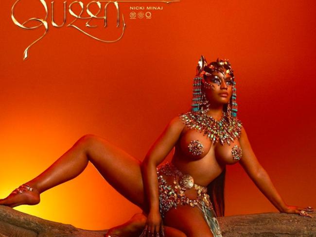 Minaj’s eye-catching album cover.