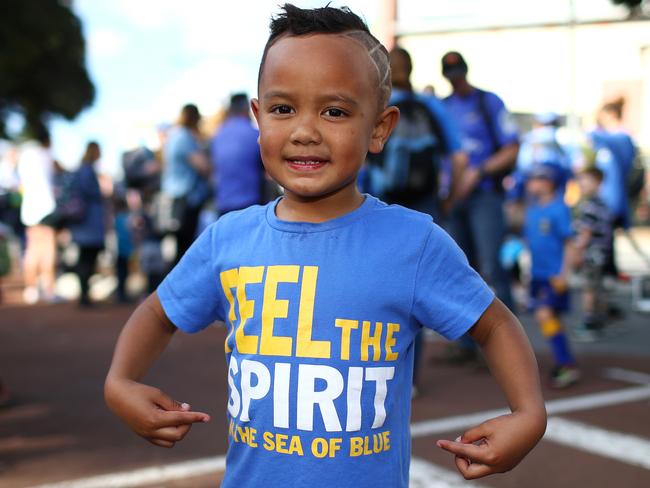 A young Force supporter shows his true colours.