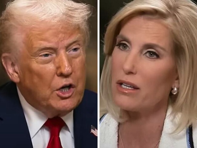 Donald Trump speaking to Fox News host Laura Ingraham.