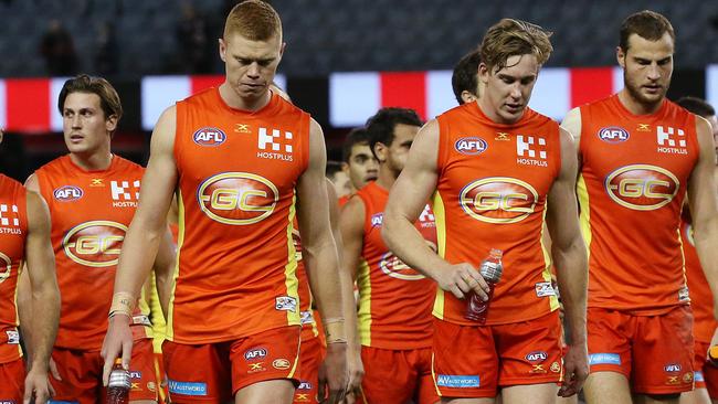 The Gold Coast Suns might prove a costly venture for the AFL. Picture: George Salpigtidis