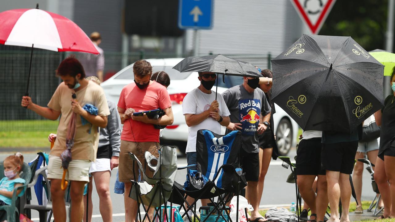 Queensland chief health officer John Gerrard has warned the total active caseload could climb into the “hundreds of thousands” by the end of January. Picture: Chris Hyde/Getty Images