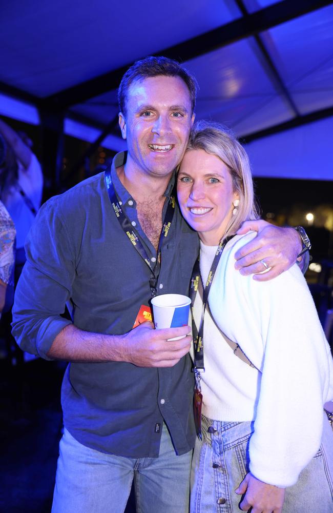 Michael Leist and Camille Leist at the Out 2 Lunch Festival 2025 on Saturday at Broadwater Parklands Southport for Gold Coast at Large. Picture, Portia Large.