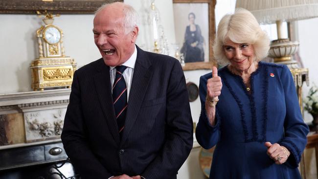 Queen Camilla attended the event without her husband King Charles as he recovers from his cancer treatment. Picture: AFP