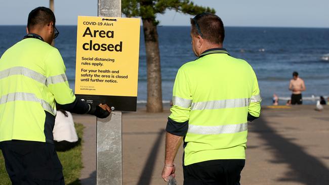 If crowd numbers are too high Northern Beaches rangers or police will close an area down. File picture: Damian Shaw