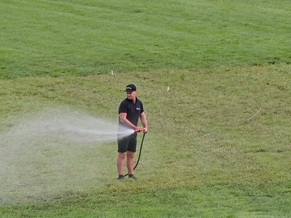 Track repairs for Magic Millions 2025. Picture: Supplied