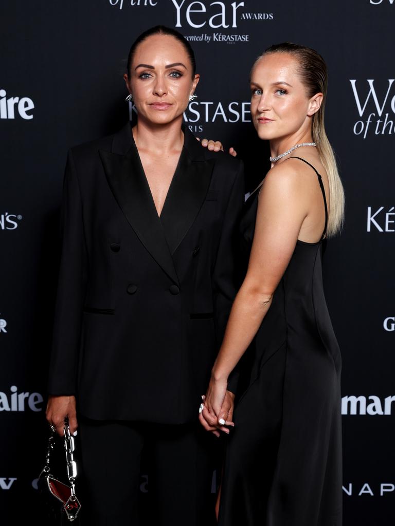 Kyah looked stunning as did her girlfriend, the English football player Faye Bryson. Picture: by Brendon Thorne/Getty Images