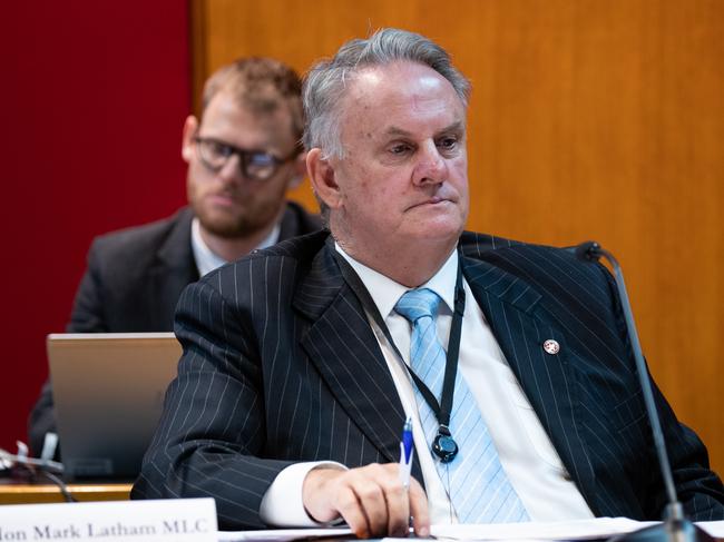 One Nation MLC Mark Latham plans to raise the case of the ‘gender ideology’ at Maclean High. Picture: NCA NewsWire / Christian Gilles