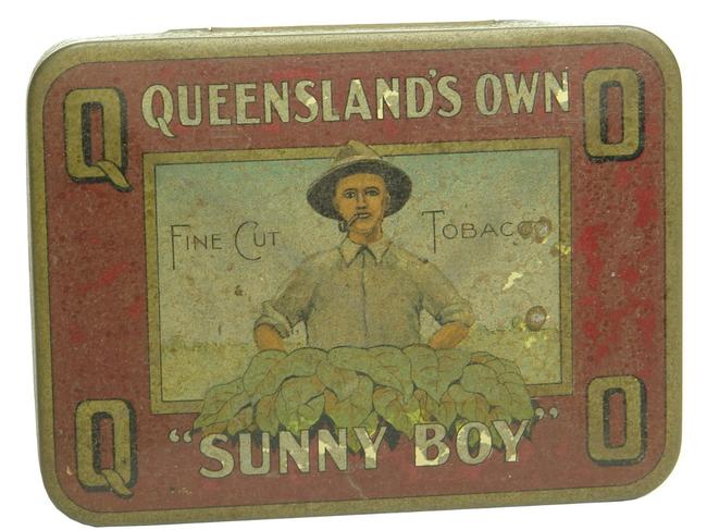 This 1930s Queensland's Own tobacco tin sold by ABCR Auctions for $390 after being estimated for $300 to $400. Picture: ABCR Auctions