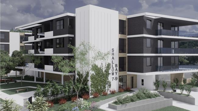 An artist impression of the complex, which would include two four-storey buildings. Picture: Raunik Architects.