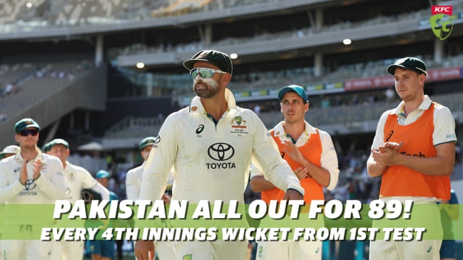 EVERY Pakistan wicket from Day 4 as Australia wins First Test