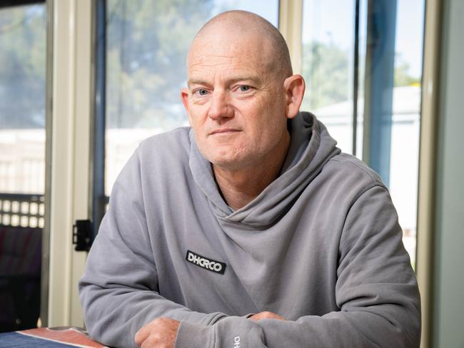 Graham Law at his home in Goolwa, where he was raided by police in March, Goolwa, on Friday, September 22, 2023. (The Advertiser/ Morgan Sette)