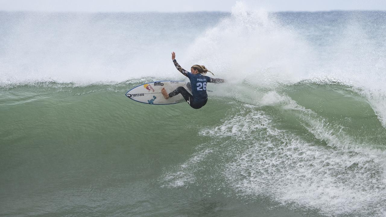 Picklum says she’s still learning. Picture: Alan Van Gysen/World Surf League