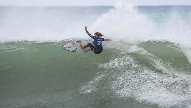 Picklum says she’s still learning. Picture: Alan Van Gysen/World Surf League