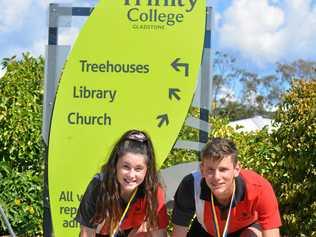 ON A ROLL: Zoe Geiger and Nicholas Barton. Picture: Nick Kossatch GLA310719TRINITY