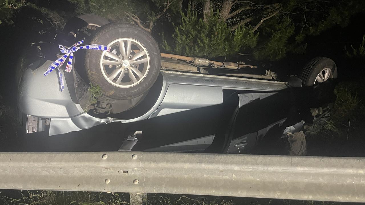 Driver’s lucky escape after car flips in Latrobe Valley